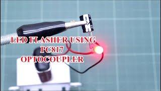 9v Super Effect LED Flasher Circuit Using optocoupler pc817 | blink led easy | 5 minute crafts hacks