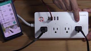 Teckin Smart Power Strip Plug with Alexa Echo and Google Home Assistant