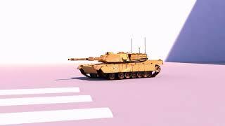 M1A2-Abrams Animation / Анимация танка / 3Dmax