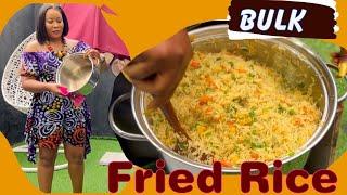 TASTY FRIED RICE FOR A SMALL PARTY | BULK FRIED RICE | DIARYOFAKITCHENLOVER