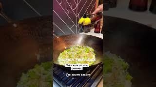 Fried Rice With Egg And #Salmon  | Rouba's Food Journey