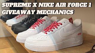 SUPREME X NIKE AIR FORCE 1 GIVEAWAY