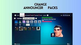 How to change announcer packs in MultiVersus