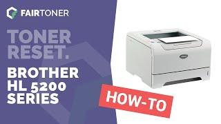 Anleitung: Brother HL-5200 Series Toner Reset 