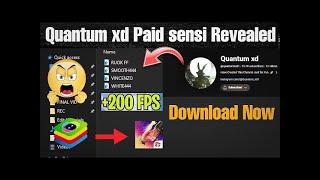 Revealing Quantum XD Paid Sensi which provides 99% headshot Rate | Bluestacks 5 | MSI 5