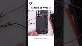 Samsung vs Apple #battery replacement# easy way 