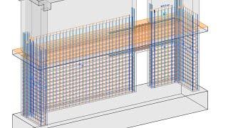 Modeling Reinforcement in a Concrete Wall Using Revit