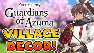 Decorating the Summer & Autumn Villages in Rune Factory: Guardians of Azuma!
