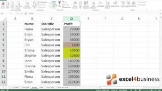 How to Sort Cells by Color in Excel 2013