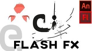 Adobe Flash / Animate cartoon splash flash logo reveal | Motion Graphics Tutorial