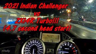 ZX14R Turbo vs 2021 Indian Challenger