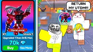  BRO made a *HUGE MISTAKE* in the PRICE!  Funny Trades & Lucky Opencase  - Toilet Tower Defense