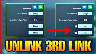 How to Unlink 3rd link PUBG Mobile