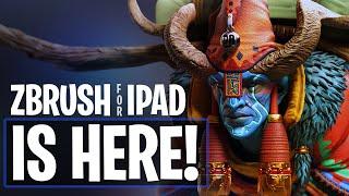 Zbrush For iPad - All New Features & First Look!