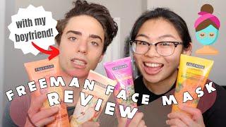 FREEMAN Face Mask Review ft. MY BOYFRIEND!