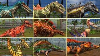 ALL VIP DINOSAURS. All Max Level 40, All Evolutions | Jurassic World The Game