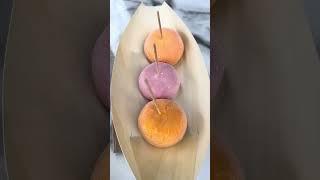 Пирожное Мощи - Mochi - десерт, клубника, виноград, мороженное