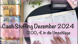 Cash Stuffing Dezember mit Weihnachtsgeld  - Anleitung zum Sparen mit der Umschlagmethode 