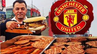 OLD TRAFFORD STREET FOOD, MANCHESTER UNITED Match day STREET FOOD...!!!!