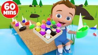 Kids Learning Educational - Learning Colors, Shapes, Numbers with Little Baby Collection 3D Cartoons