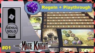 Mage Knight Brettspiel - S01E01 - Playthrough - deutsch - Regeln - Solo