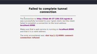 Ngrok Failed to complete tunnel Connection 502 Bad Gateway | fixed