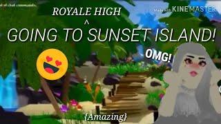 DISCOVERING SUNSET ISLAND IN ROYALE HIGH! | Royale High | PauleenTV