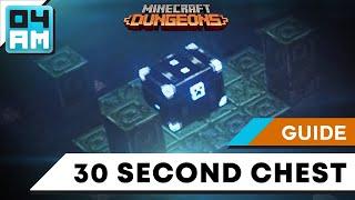 PATCHED: FASTEST Obsidian Chest Farm Soggy Cave Speed Run (30 Seconds) in Minecraft Dungeons