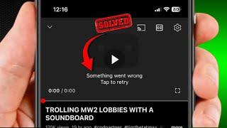 How To Fix YouTube Something Went Wrong On iPhone