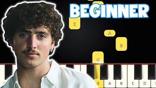 Beautiful Things - Benson Boone | Beginner Piano Tutorial | Easy Piano