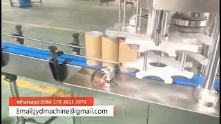 Automatic Paper Tube Sealing Capping Machine Linear Type