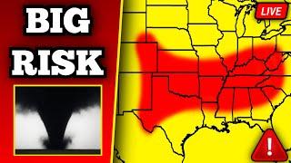  BREAKING Tornado On The Ground In Oklahoma - Large Tornadoes Possible - With Live Storm Chasers