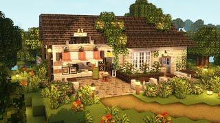 [Minecraft]  Aesthetic Cafe Tutorial / Cottagecore / Mizuno's 16 Craft Resource Pack