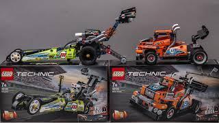 2020 LEGO Technic 42103 & 42104 Pull Back set showcase