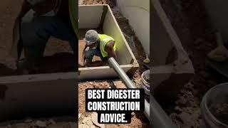 Best biodigester construction advise #biogas #biodigester #dreamhouse #construction