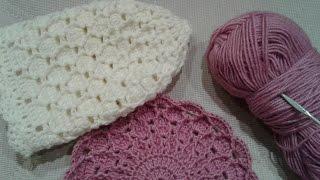 Шапка крючком. Часть 1// Women's hats knitting