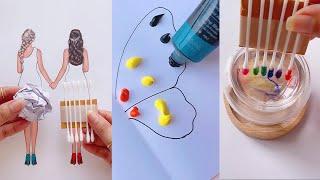 12 Easy Art TIPS & HACKS That Work Extremely Well  || COOL ART IDEAS FOR BEGINNERS || Painting