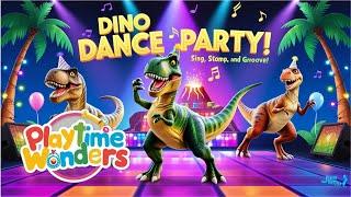 Dino Dance Party!  A Fun Dinosaur Nursery Rhyme for Kids!! #kidssongs #nurseryrhymes