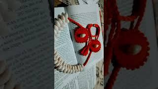 How to make Kori choker neck piece /handmade jewelry making/kori choker for durga Puja/puja special