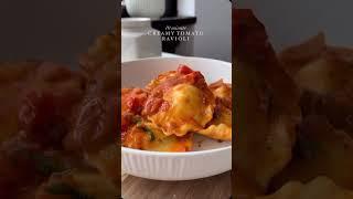 10 Minutes Creamy Tomato Ravioli Recipe