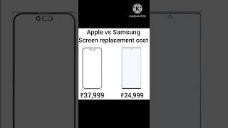 Apple vs Samusng screen replacement cost