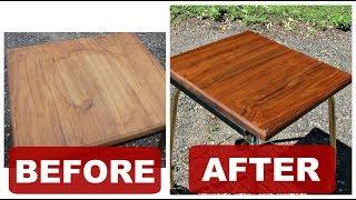 DIY Wood Refinish and Stain Removal