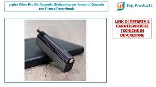 aspire Vilter Pro Kit Sigaretta Elettronica per Svapo di Guancia con Filtro e Powerbank