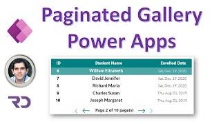 Power Apps Gallery Pagination