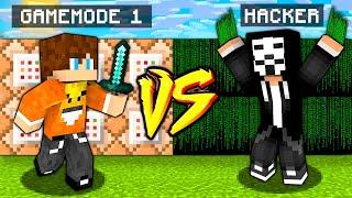 HACKER vs GAMEMODE 1 | BAZA vs BAZA w Minecraft CHALLANGE!