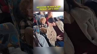 He saw the boy kicking the seat so he did this! 