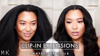 Clip In Extensions Protective Style