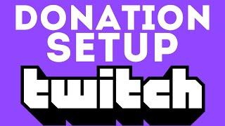 How to Setup Twitch Donations - Twitch Donation Link - 2022