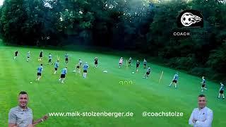 Fussballtraining: Fussballspezifisches Warm up Teil 1: Passen und Lauf ABC