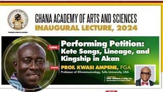 Aula Inaugural Professor Kwasi Ampene